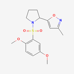 5-{1-[(2,5-dimethoxyphenyl)sulfonyl]-2-pyrrolidinyl}-3-methylisoxazole