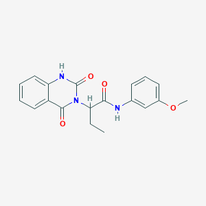 2-(2-hydroxy-4-oxoquinazolin-3(4H)-yl)-N-(3-methoxyphenyl)butanamide