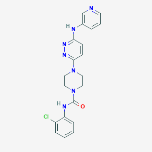 N-(2-chlorophenyl)-4-[6-(3-pyridinylamino)-3-pyridazinyl]-1-piperazinecarboxamide