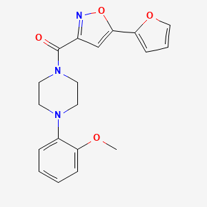 1-{[5-(2-furyl)-3-isoxazolyl]carbonyl}-4-(2-methoxyphenyl)piperazine