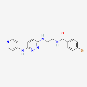 4-bromo-N-(2-{[6-(4-pyridinylamino)-3-pyridazinyl]amino}ethyl)benzamide