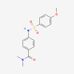 4-{[(4-methoxyphenyl)sulfonyl]amino}-N,N-dimethylbenzamide