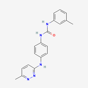 N-(3-methylphenyl)-N'-{4-[(6-methyl-3-pyridazinyl)amino]phenyl}urea