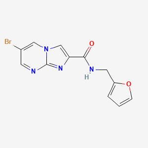 6-bromo-N-(furan-2-ylmethyl)imidazo[1,2-a]pyrimidine-2-carboxamide