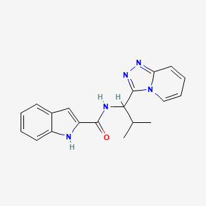 N-[2-methyl-1-([1,2,4]triazolo[4,3-a]pyridin-3-yl)propyl]-1H-indole-2-carboxamide