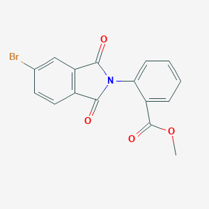 molecular formula C16H10BrNO4 B447027 methyl 2-(5-bromo-1,3-dioxo-1,3-dihydro-2H-isoindol-2-yl)benzoate 