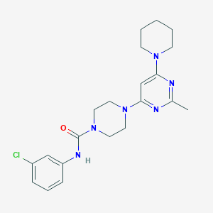 N-(3-Chlorophenyl)-4-[2-methyl-6-(piperidin-1-YL)pyrimidin-4-YL]piperazine-1-carboxamide