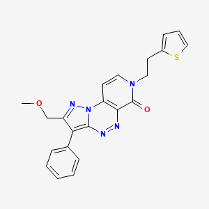 2-(methoxymethyl)-3-phenyl-7-[2-(2-thienyl)ethyl]pyrazolo[5,1-c]pyrido[4,3-e][1,2,4]triazin-6(7H)-one