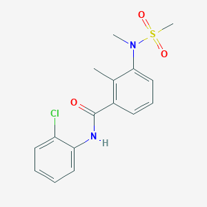 N-(2-chlorophenyl)-2-methyl-3-[methyl(methylsulfonyl)amino]benzamide