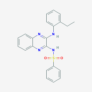 N-[3-(2-Ethyl-phenylamino)-quinoxalin-2-yl]-benzenesulfonamide