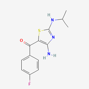 5-(4-FLUOROBENZOYL)-N2-(PROPAN-2-YL)-1,3-THIAZOLE-2,4-DIAMINE