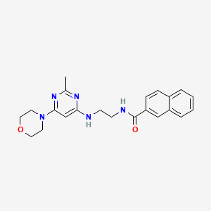 N-(2-{[2-methyl-6-(4-morpholinyl)-4-pyrimidinyl]amino}ethyl)-2-naphthamide