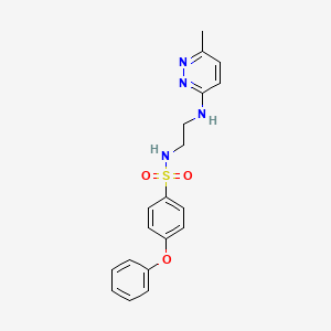 N-{2-[(6-methyl-3-pyridazinyl)amino]ethyl}-4-phenoxybenzenesulfonamide