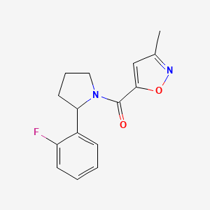 5-{[2-(2-fluorophenyl)-1-pyrrolidinyl]carbonyl}-3-methylisoxazole