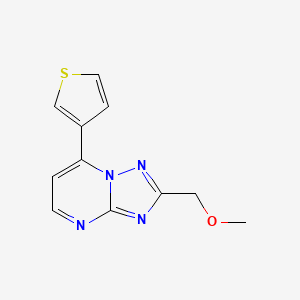 2-(methoxymethyl)-7-(3-thienyl)[1,2,4]triazolo[1,5-a]pyrimidine