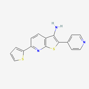 2-(4-pyridinyl)-6-(2-thienyl)thieno[2,3-b]pyridin-3-amine