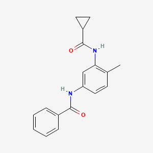 N-{3-[(cyclopropylcarbonyl)amino]-4-methylphenyl}benzamide