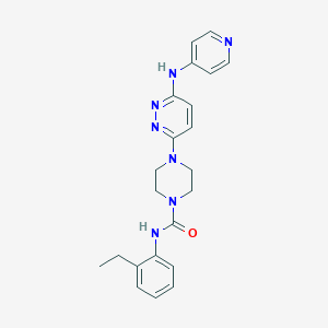 N-(2-ethylphenyl)-4-[6-(4-pyridinylamino)-3-pyridazinyl]-1-piperazinecarboxamide