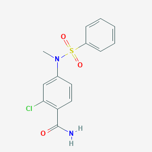 2-chloro-4-[methyl(phenylsulfonyl)amino]benzamide