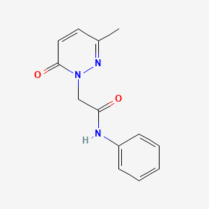 2-(3-methyl-6-oxopyridazin-1(6H)-yl)-N-phenylacetamide