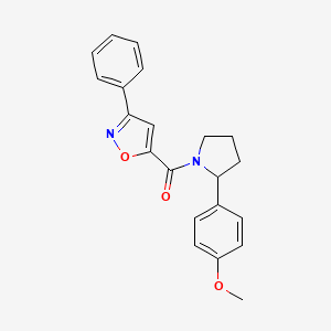 5-{[2-(4-methoxyphenyl)-1-pyrrolidinyl]carbonyl}-3-phenylisoxazole