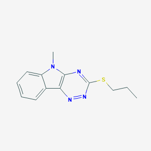 molecular formula C13H14N4S B447048 5-methyl-3-(propylsulfanyl)-5H-[1,2,4]triazino[5,6-b]indole 