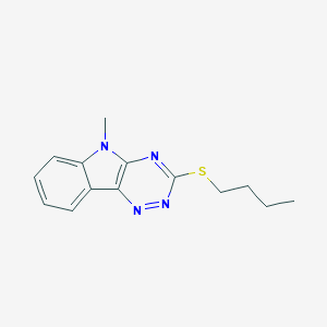 molecular formula C14H16N4S B447050 3-(butylsulfanyl)-5-methyl-5H-[1,2,4]triazino[5,6-b]indole 