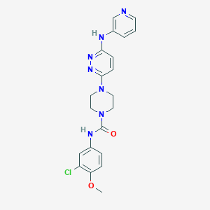 N-(3-chloro-4-methoxyphenyl)-4-[6-(3-pyridinylamino)-3-pyridazinyl]-1-piperazinecarboxamide