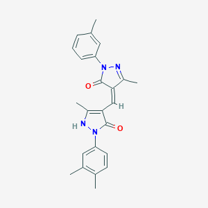 2-(3,4-dimethylphenyl)-4-{[5-hydroxy-3-methyl-1-(3-methylphenyl)-1H-pyrazol-4-yl]methylene}-5-methyl-2,4-dihydro-3H-pyrazol-3-one