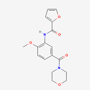 N-[2-methoxy-5-(4-morpholinylcarbonyl)phenyl]-2-furamide