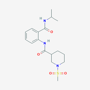 1-METHANESULFONYL-N-{2-[(PROPAN-2-YL)CARBAMOYL]PHENYL}PIPERIDINE-3-CARBOXAMIDE