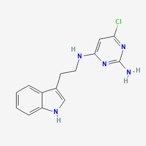 6-chloro-N~4~-[2-(1H-indol-3-yl)ethyl]-2,4-pyrimidinediamine