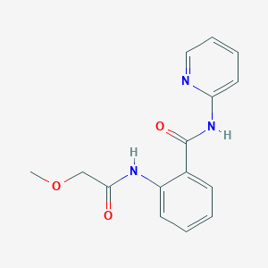 molecular formula C15H15N3O3 B4470726 2-[(methoxyacetyl)amino]-N-2-pyridinylbenzamide 