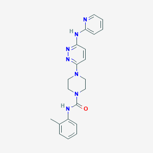 N-(2-methylphenyl)-4-[6-(2-pyridinylamino)-3-pyridazinyl]-1-piperazinecarboxamide