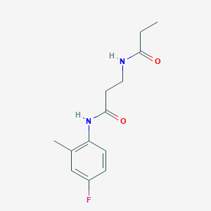 N~1~-(4-fluoro-2-methylphenyl)-N~3~-propionyl-beta-alaninamide