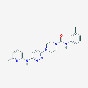 N-(3-methylphenyl)-4-{6-[(6-methyl-2-pyridinyl)amino]-3-pyridazinyl}-1-piperazinecarboxamide