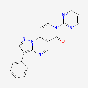 2-methyl-3-phenyl-7-(2-pyrimidinyl)pyrazolo[1,5-a]pyrido[3,4-e]pyrimidin-6(7H)-one