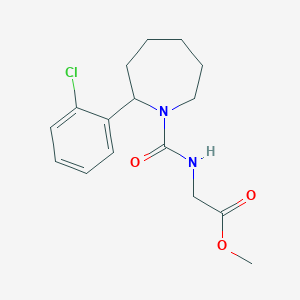 Methyl 2-{[2-(2-chlorophenyl)azepane-1-carbonyl]amino}acetate