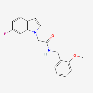 2-(6-fluoro-1H-indol-1-yl)-N-(2-methoxybenzyl)acetamide