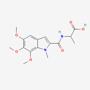 N-[(5,6,7-trimethoxy-1-methyl-1H-indol-2-yl)carbonyl]alanine