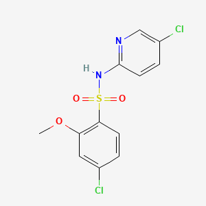 4-chloro-N-(5-chloro-2-pyridinyl)-2-methoxybenzenesulfonamide