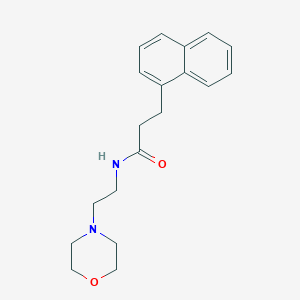 N-[2-(4-morpholinyl)ethyl]-3-(1-naphthyl)propanamide