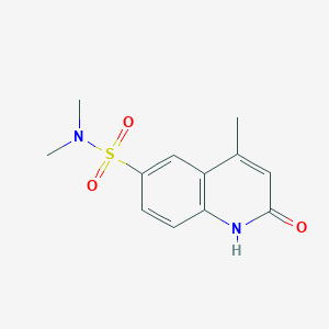 N,N,4-trimethyl-2-oxo-1,2-dihydroquinoline-6-sulfonamide