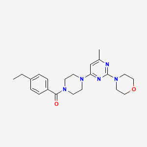 4-{4-[4-(4-Ethylbenzoyl)piperazin-1-yl]-6-methylpyrimidin-2-yl}morpholine