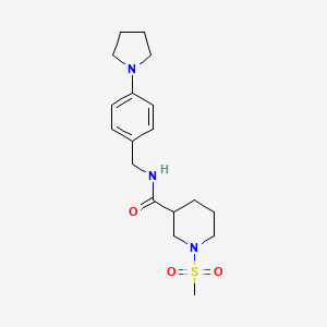 1-METHANESULFONYL-N-{[4-(PYRROLIDIN-1-YL)PHENYL]METHYL}PIPERIDINE-3-CARBOXAMIDE