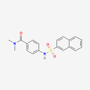 N,N-dimethyl-4-[(2-naphthylsulfonyl)amino]benzamide