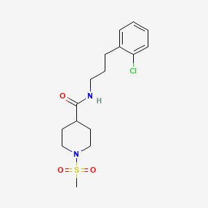 N-[3-(2-CHLOROPHENYL)PROPYL]-1-METHANESULFONYLPIPERIDINE-4-CARBOXAMIDE