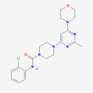 N-(2-CHLOROPHENYL)-4-[2-METHYL-6-(MORPHOLIN-4-YL)PYRIMIDIN-4-YL]PIPERAZINE-1-CARBOXAMIDE