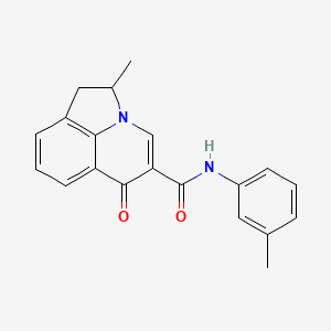 molecular formula C20H18N2O2 B4470993 2-methyl-N-(3-methylphenyl)-6-oxo-1,2-dihydro-6H-pyrrolo[3,2,1-ij]quinoline-5-carboxamide 