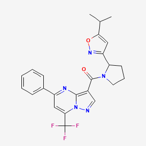 3-{[2-(5-isopropyl-3-isoxazolyl)-1-pyrrolidinyl]carbonyl}-5-phenyl-7-(trifluoromethyl)pyrazolo[1,5-a]pyrimidine